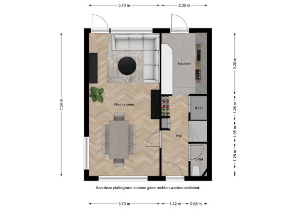 Floorplan - Tragelsingel 50, 4501 EE Oostburg